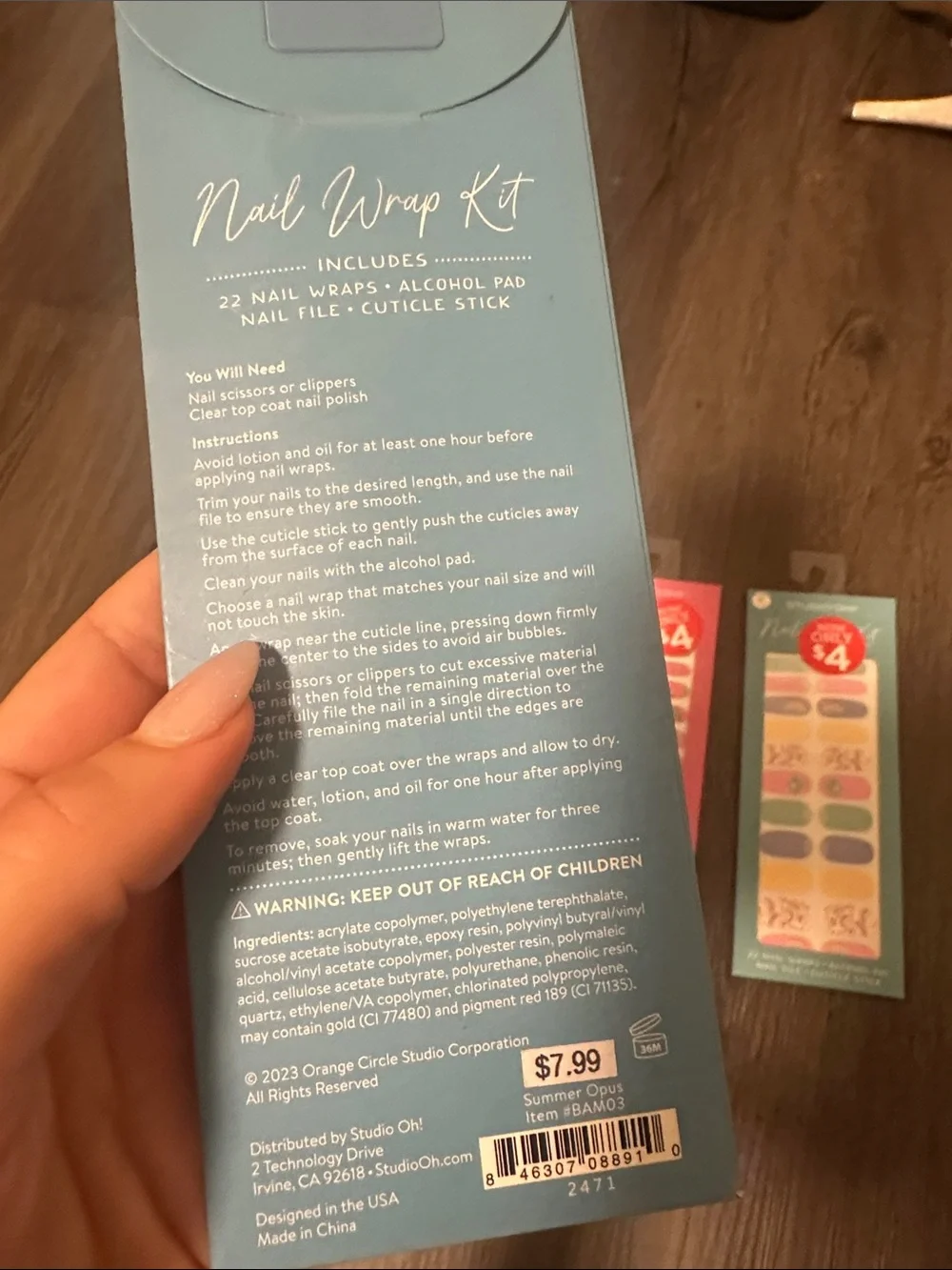 Nail Wraps Books Theme
